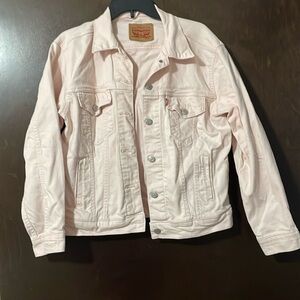 Women's Levi's light pink denim jacket